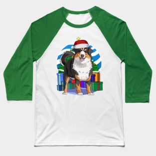 Bernese Mountain Dog Christmas Tree Decoration Baseball T-Shirt